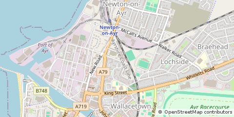 Map of AYR, Ayrshire