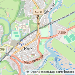 Map of RYE, East Sussex