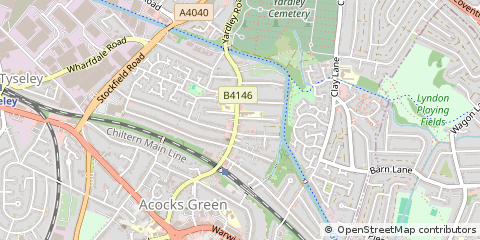 Map of Birmingham, West Midlands
