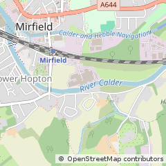 Map of Mirfield, West Yorkshire