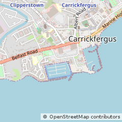 Map of Carrickfergus, Antrim