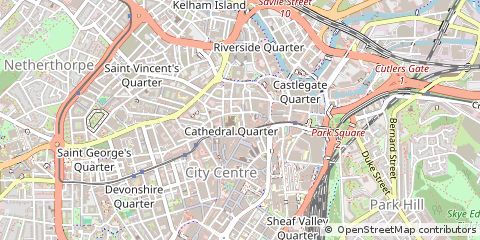 Map of Sheffield