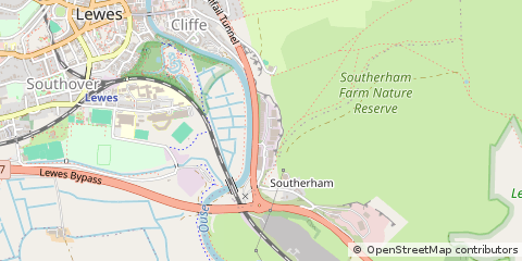Map of East Sussex