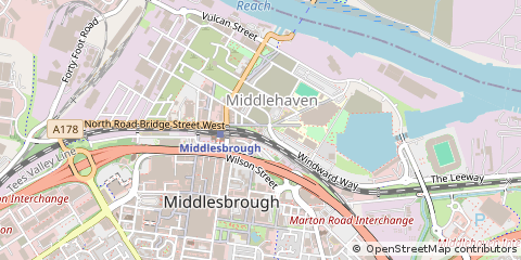 Map of Middlesbrough