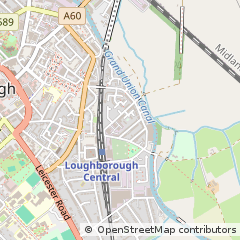 Map of Loughborough, Leicestershire