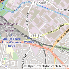 Map of Birmingham, West Midlands