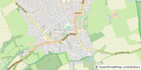 Map of Burgess Hill, Wiltshire