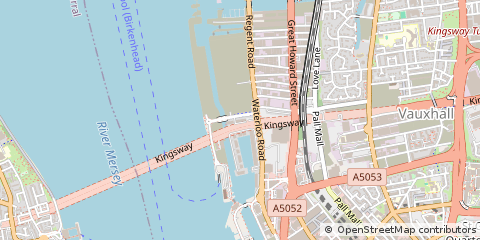 Map of Liverpool, Merseyside