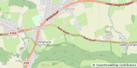 Map of Langford, Bristol