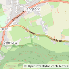 Map of Langford, Bristol