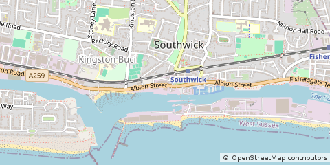 Map of Brighton, West Sussex