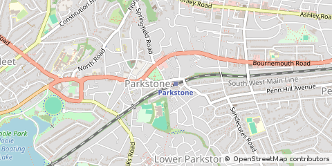 Map of Poole, Dorset