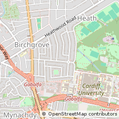 Map of Cardiff, Caerdydd