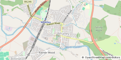 Map of Clitheroe