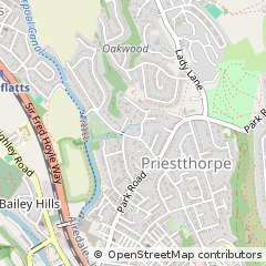 Map of Bingley, West Yorkshire