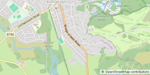 Map of Kilmacolmkilmacolm, Renfrewshire