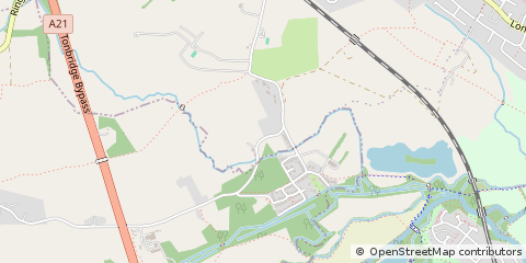 Map of Tonbridge, Kent