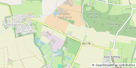 Map of Chichester, West Sussex