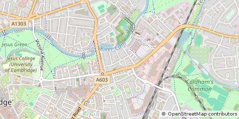 Map of Cambridge, Cambridgeshire