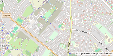 Map of Cambridge, Cambridgeshire