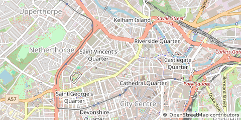 Map of Sheffield
