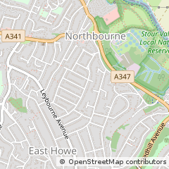 Map of Bournemouth, Dorset