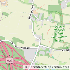 Map of Redhill, Surrey