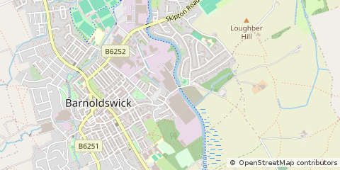 Map of Barnoldswick, Lancashire