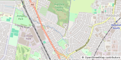 Map of Manchester, Lancashire