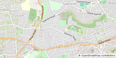 Map of Swansea