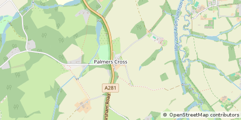 Map of Bramley, Guildford