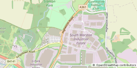 Map of Swindon, Wiltshire