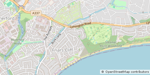 Map of Christchurch, Dorset