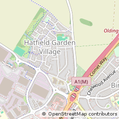 Map of Hatfield, Hertfordshire