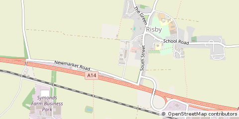 Map of Bury ST Edmunds, Suffolk