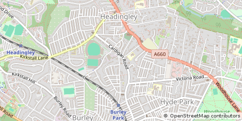 Map of Leeds
