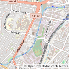 Map of Walsall, West Midlands