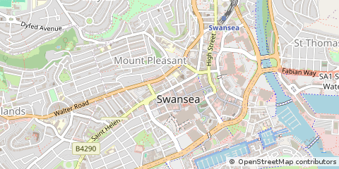 Map of West Glamorgan, C & C Swansea