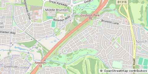 Map of Newcastle Upon Tyne