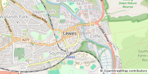 Map of Lewes