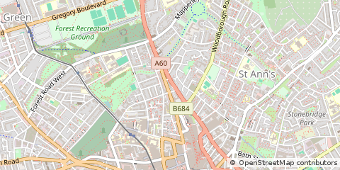 Map of Nottingham