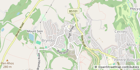 Map of Wrexham