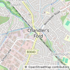 Map of Eastleigh, Hampshire
