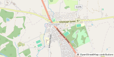 Map of Downpatrick, Co Down