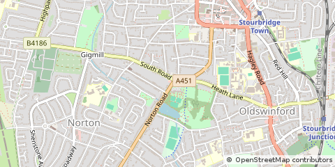 Map of Stourbridge, West Midlands