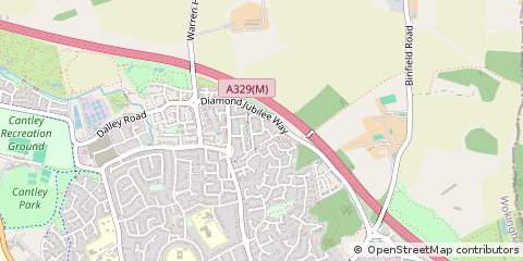 Map of Wokingham, Reading
