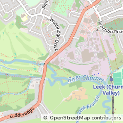 Map of Leek, Staffordshire