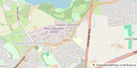 Map of Leigh, Lancs