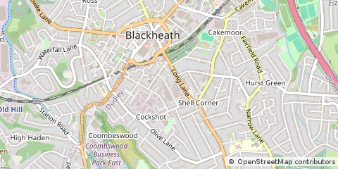 Map of West Midlands