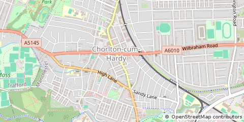 Map of Chorlton, Lancashire